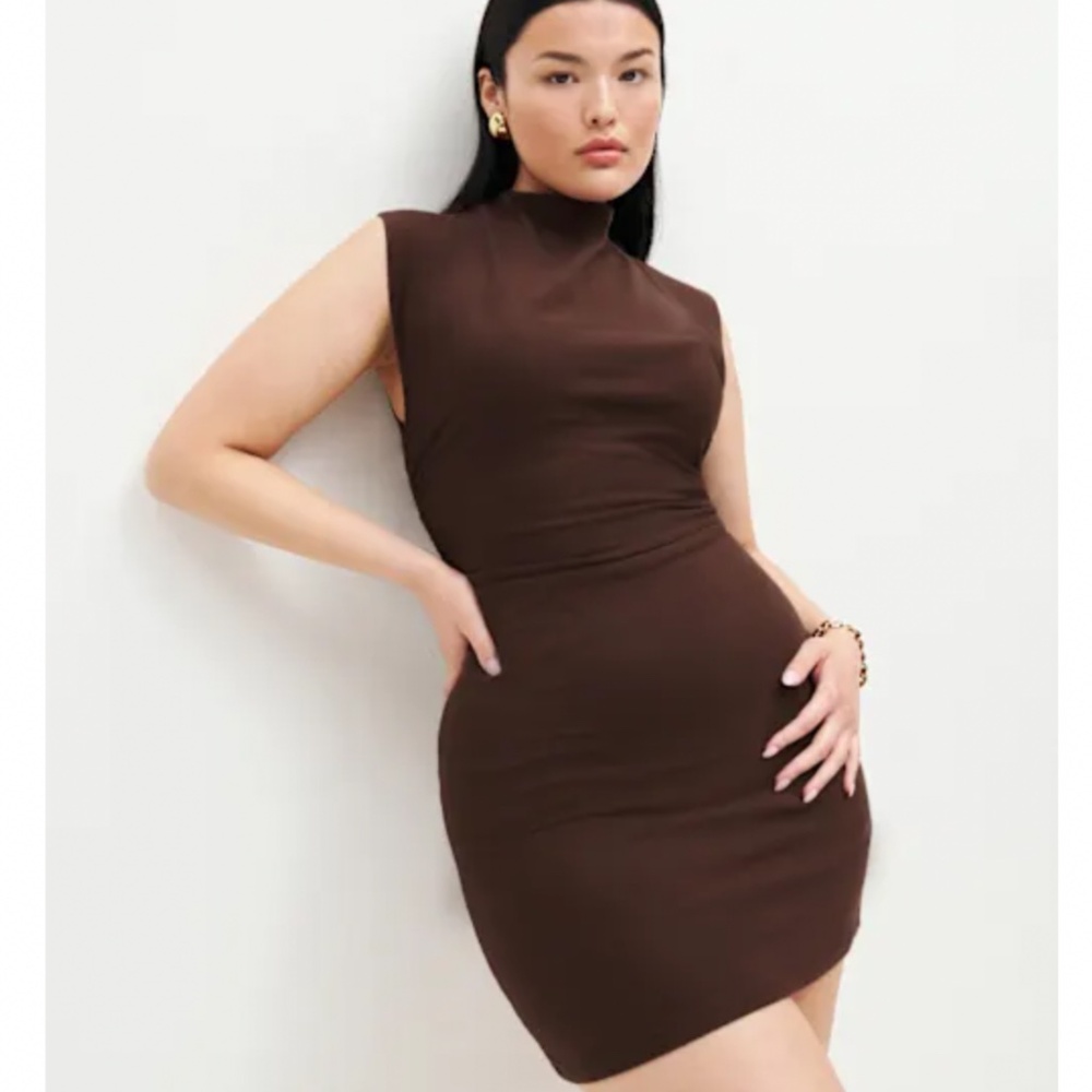 Reformation Alden Knit Dress Brown - Size S
